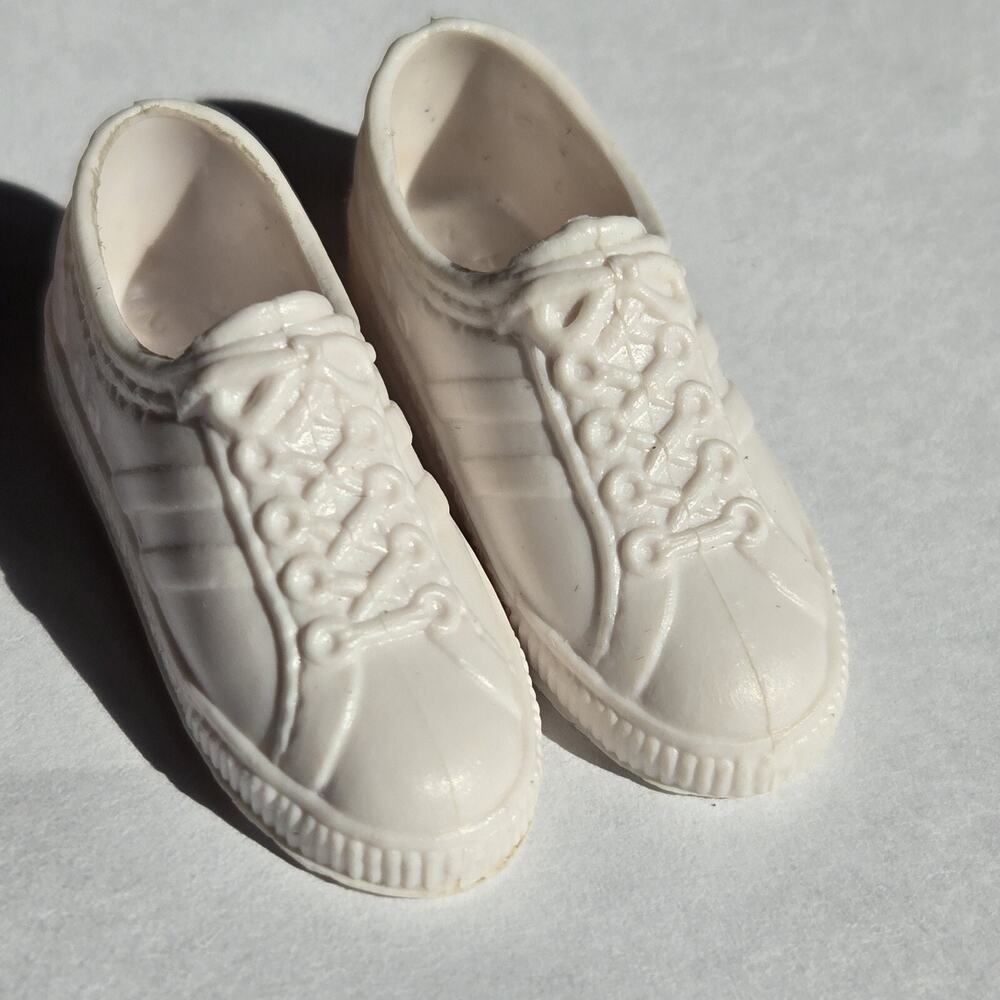 Vintage Barbie Ken Squishy White Sneakers Tennis Shoes Gym Athletic Hong‎ Kong
